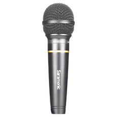 Saramonic 楓笛 SR-MV58 心型動圈式手持麥克風 專業人聲設計 鍍金卡農接口 堅固耐用, 黑色