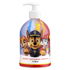 Paw Patrol 汪汪隊 西班牙溫和防護洗手液體皂, 前調:蘋果蛋糕、西瓜、藍莓 +  中調:西瓜、鳶尾花、玫瑰 + 後調:麝香、琥珀、香草、焦糖, 500ml, 1瓶