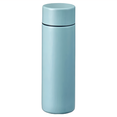 口袋保溫瓶 130ml 超輕巧超質感設計 適用於通勤、騎車、登山、露營、帶寵物散步各種外出, 藍色, 1個