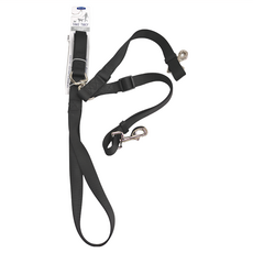 Petmate DK-13777 Y形雙狗牽引帶 帶防纏結旋轉接頭, 黑色, 1條