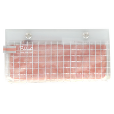 KOKUYO 國譽 Piiip 扁形透明收納包 尺寸 W190*D20*H100mm, 粉棕色, 1個