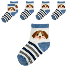 B.V.D. 狗狗1/2童襪 6雙 3-6歲