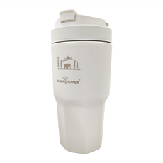 BLACK HAMMER 鈦芯涼不鏽鋼保溫保冰手提冰壩杯 930ml, 薄霧灰, 1個