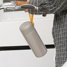 莫蘭迪提手保溫瓶 S, 蘭迪灰, 350ml, 1個