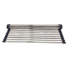 HAFELE 海福樂 不鏽鋼瀝水捲簾, 47 x 30.7 x 1.1cm, 銀色 + 黑色, 1個