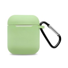 Timo AirPods 純色矽膠保護套, 抹茶綠, 1個