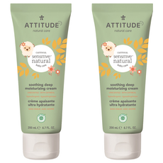 ATTITUDE 艾特優 寶寶敏感肌膚舒緩保濕乳霜 (無香精) 200ml, 2條