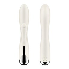 Satisfyer 愉悅新革命 Spinning Rabbit 1 兔耳旋轉GC點棒, 米色, 1支