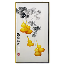 財神小舖 開運風水畫 五福臨門, 金色