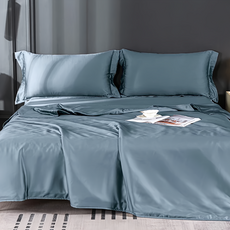 貝淇小舖 60支100%純天絲TENCEL 簡約素色床包枕套組