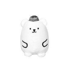 RITE 北極熊舒壓玩偶, 可愛造型, 柔軟絨毛, 舒壓療癒, 居家辦公室擺飾, 北極熊, 1個