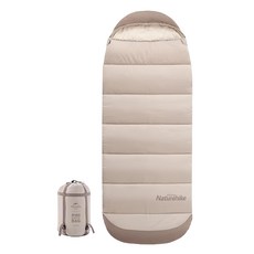 Naturehike 挪客 Feeder 春暉睡袋 加寬帶帽設計 輕量級棉, 木咖棕, 1個