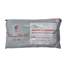 H&C 正慧食品 高級草莓巧克力風味鈕扣型, 1kg, 1包