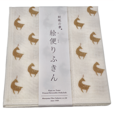 Naramachi 丸山纖維 鹿 抹布限定款 - 100%棉, 40 x 35cm, 1個