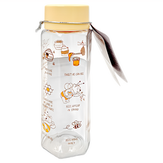 Skater POOH 六角形塑膠水壼 5.3 x 4.9 x 16.9cm, 671517, 250ml, 1個