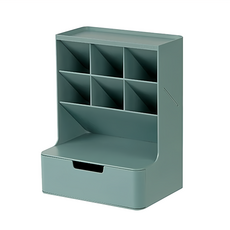 SYSmAX 蜂巢式桌面抽屜收納置物架, 鈷綠色, 1個