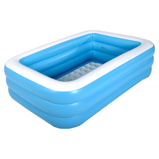 Leader X 三層加厚充氣游泳池 1.3米, 加大(130 x 90 x 48cm), 單一顏色, 1個