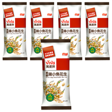 ViVa 萬歲牌 蔥燒辣小魚花生, 35g, 5包
