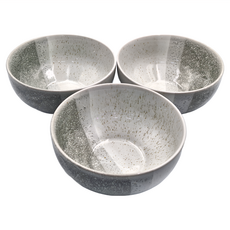 JUST HOME 柔霧幻境6吋麵碗3件組 灰色, 1組