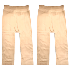 內刷毛造型保暖褲襪, 膚色, 不適用