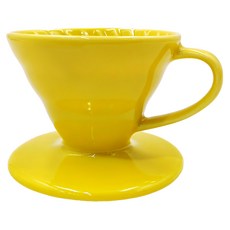 HARIO 好璃奧 V60 01彩虹磁石濾杯, 檸檬黃, 240ml, 1個