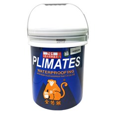 PLIMATES 金絲猴 701防水防熱面漆, 水性彩色防水漆, 綠色, 20kg, 1桶