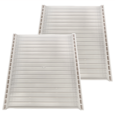 懶角落 分層鞋托 寬款, 白色, 1組