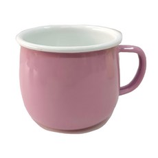 SADOMAIN 仙德曼 繽紛琺瑯口杯 400ml SV309-3 簡約時尚 易於清潔, 馬卡龍粉, 1個