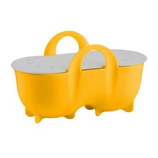 Trudeau 矽膠雙格煮蛋器，尺寸16.7 x 8 x 9 cm, 1個