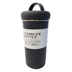 Peacock 日本孔雀 316不鏽鋼 手提式City城市 咖啡杯 保冷保溫杯 400mL, 黑色, 1個