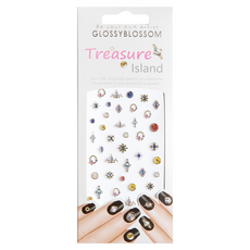 GLOSSYBLOSSOM Treasure Island系列 美甲裝飾貼 Set 簡約美甲, 胸針款, 2組