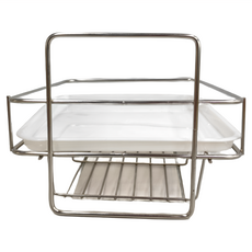 YI SHUIN 亞晨 不銹鋼刀板架 K-842, 304不鏽鋼材質, 附滴水盤, 1個