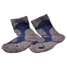 PORA BELLA 高筒拼色羊毛保暖襪 (-15°C~-10°C 加厚保暖), L(39~43cm), 男款 深藍色