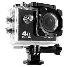 Transitions 全視線 C3 運動型攝影機, 4K, 16M, 防水IPX8水深30米, 170度超廣角鏡頭, 無線WiFi, Black