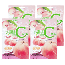 綠得製菓 水蜜桃硬糖, 100g, 4包