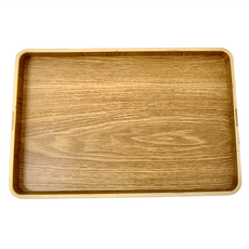 方形托盤, 水曲柳木, 1個