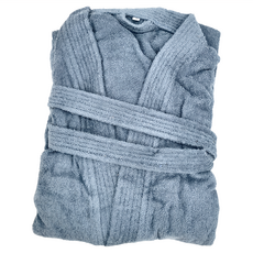 高品質純棉七分袖浴袍 五星級酒店指定款 XL 125x65cm, 孔雀藍, 1件