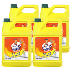Mr Muscle 威猛先生 檸檬地板清潔劑, 3.785L, 4桶