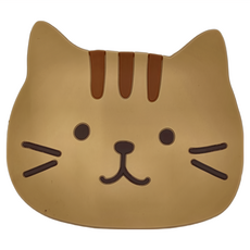 KOUJI叩吉好物 超可愛貓咪杯墊 S03小橘 5個一組 PVC, 小橘, 1個