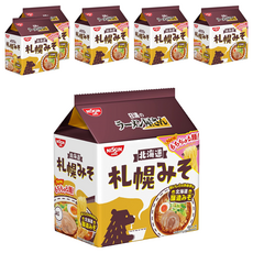 NISSIN 日清 拉麵 札幌味噌風味 5包 Set, 30包