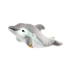 Steiff 德國金耳釦泰迪熊 黃標玩偶, 35cm, Cappy Dolphin, 1個