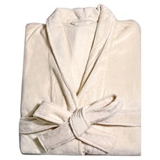 LIFE 來福牌 嫻雅素色浴袍 RS0103, 米色, 1件