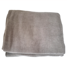 加絨燈芯絨抽繩素色寬褲, XL, 可可色