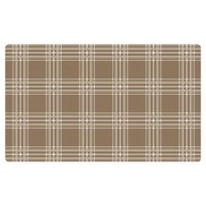 PVC防油防水皮革地墊 短款, 蘇格蘭栗子棕, 1個