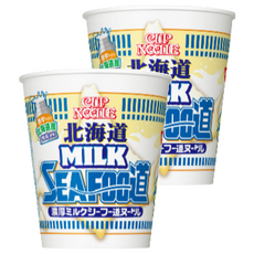 NISSIN 日清 CUP NOODLE 合味道 北海道濃厚牛奶海鮮味杯麵 81g, 2入