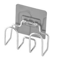 壁掛鍋蓋架, 免打孔, 優質不鏽鋼, 多用途, Y009, 3個