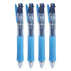 PILOT 百樂 0.7四色輕油筆 BKA845F-CSL 1支, 淺藍, 4支