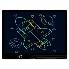 H&R 安室家 兒童畫板/手寫板/電子畫板 13吋(27 x 21 x 1cm), 黑色, RT5-1