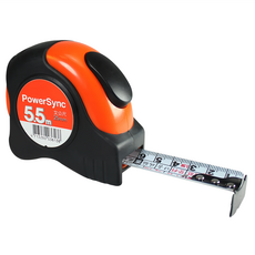 PowerSync 包爾星克 自動剎車文公捲尺 WQA-001, 5.5m, 1個