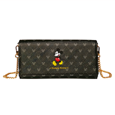 Disney 經典米奇 鍊帶翻蓋長夾 PTD23-E1-26BK